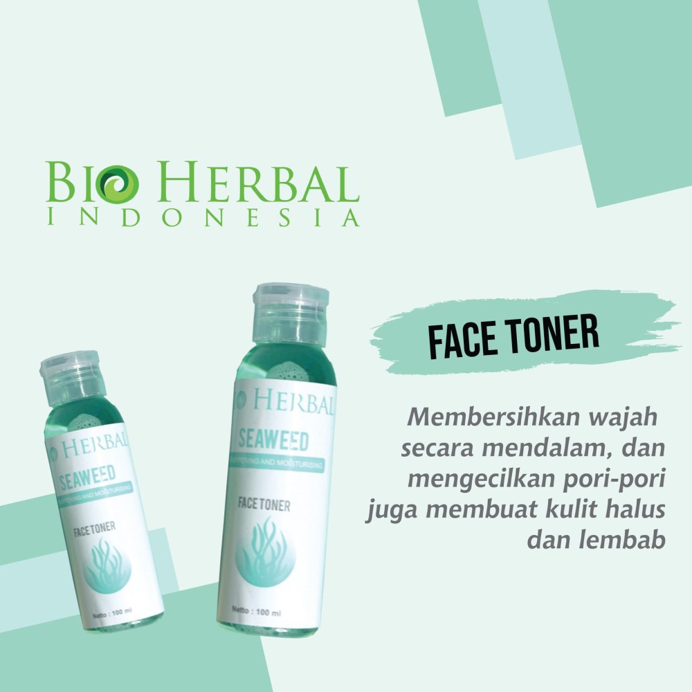 Bio Herbal Seaweed Face Toner ~ Brightening and Moisturizing BPOM