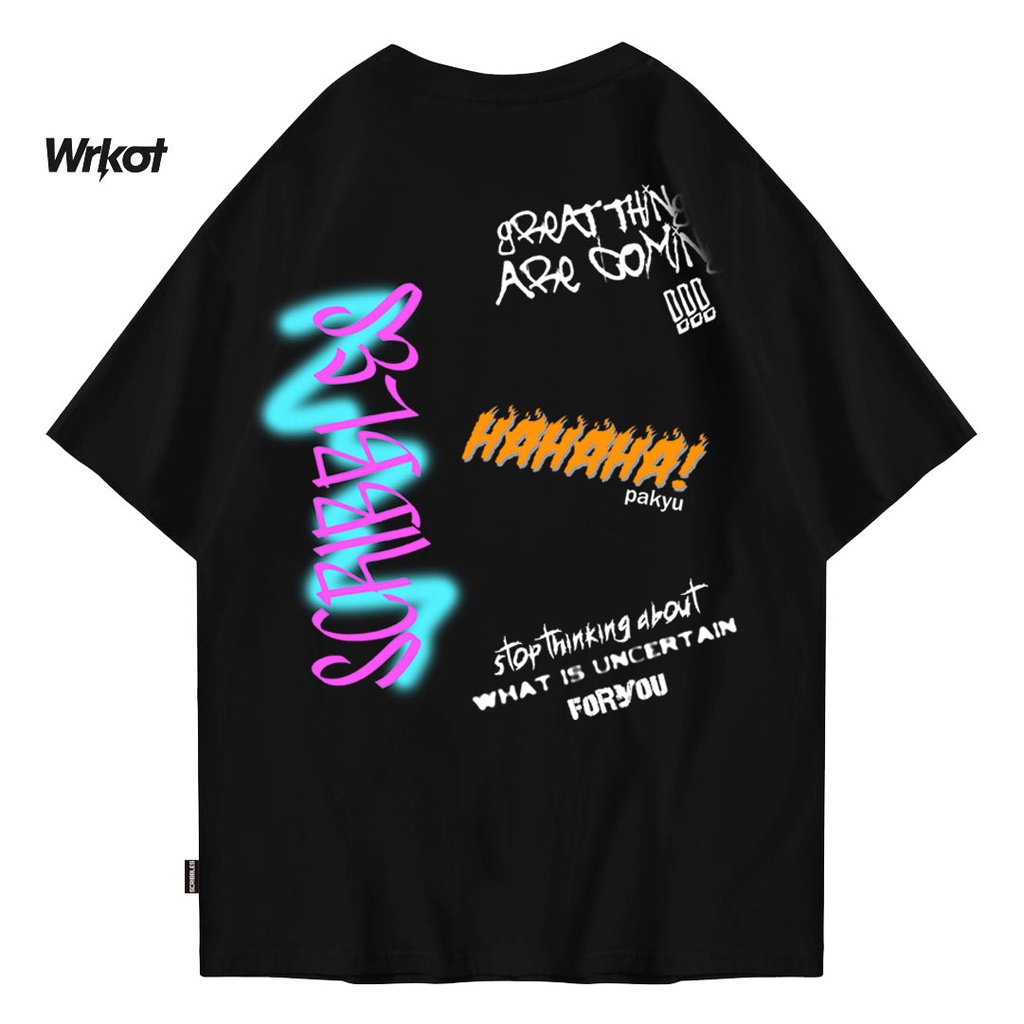 Workout Stretwear x Scribbles Kaos Oversize Original Workout Basic Cat