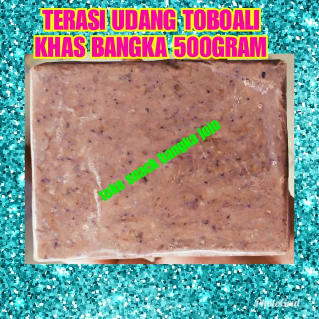 

TERASI UDANG TOBOALI KHAS BANGKA 500GRAM BELACAN BUMBU MASAK WANGI OLEH OLEH CEMILAN
