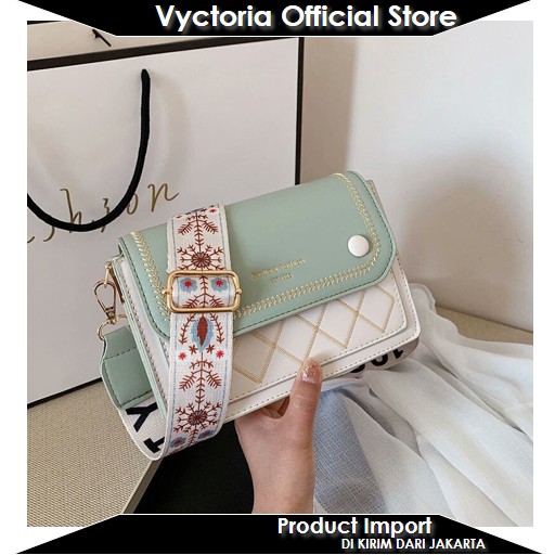 (COD) Vyctoria VOS1950 Tas Selempang Wanita Fashion Import Promo BQ2765 GT1640 EL5132 JT1950 LT1308 CR7407 1950 2765 1308 1640 5132 7407