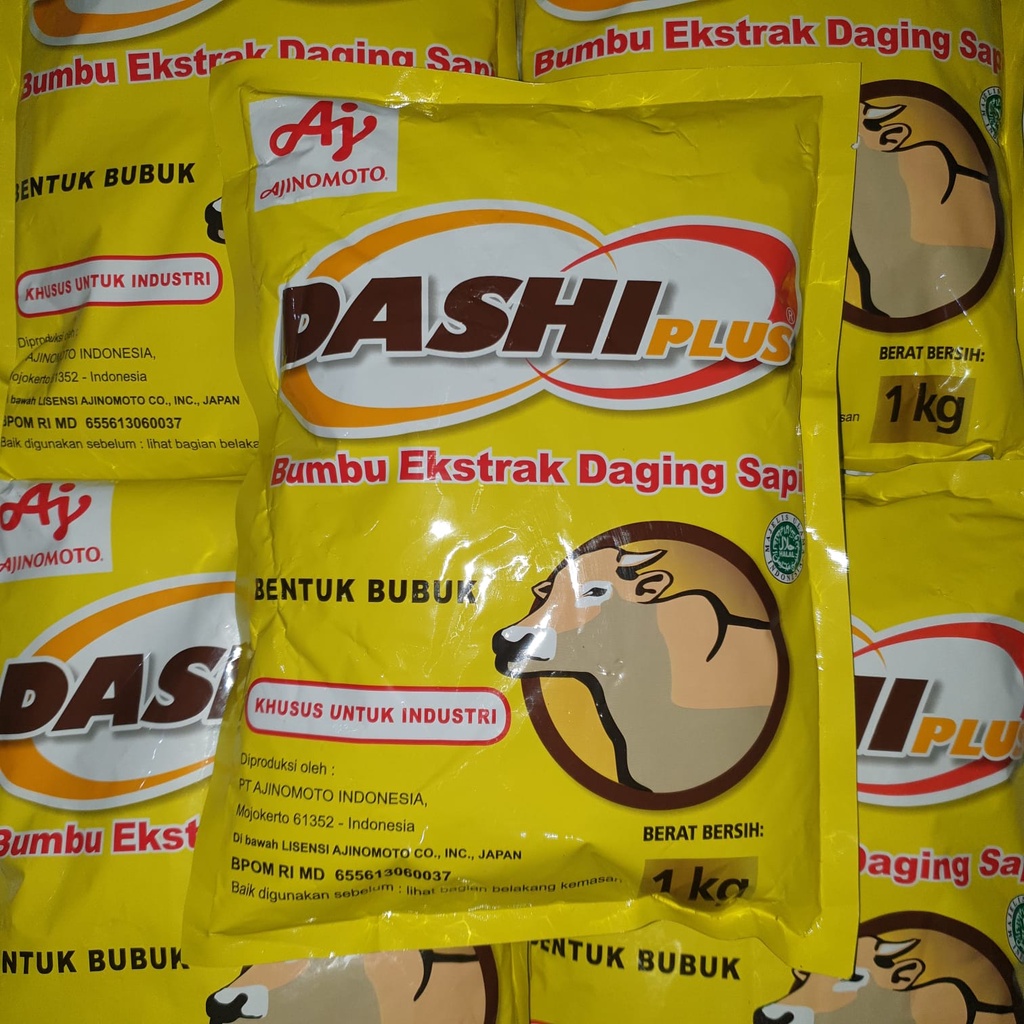 [Dus] Dashiplus Dashi plus Bumbu Ekstrak Daging SAPI Ajinomoto 1 DUS = 20 pack x 1kg - DASHIPLUS