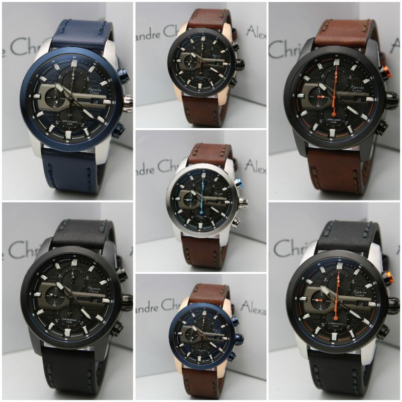 JAM TANGAN PRIA ALEXANDRE CHRISTIE AC 6562 / AC 6270 LEATHER ORIGINAL GARANSI RESMI 1 TAHUN