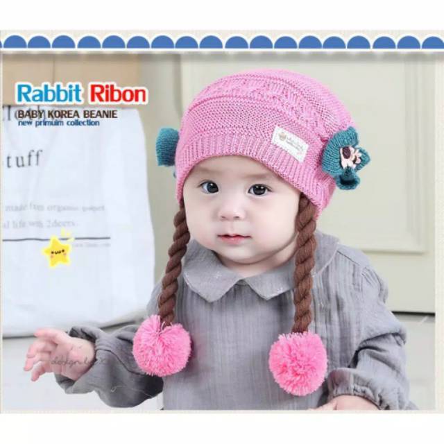 TOPI RAMBUT KEPANG / BABY HAT WIG / TOPI BAYI RAMBUT KEPANG