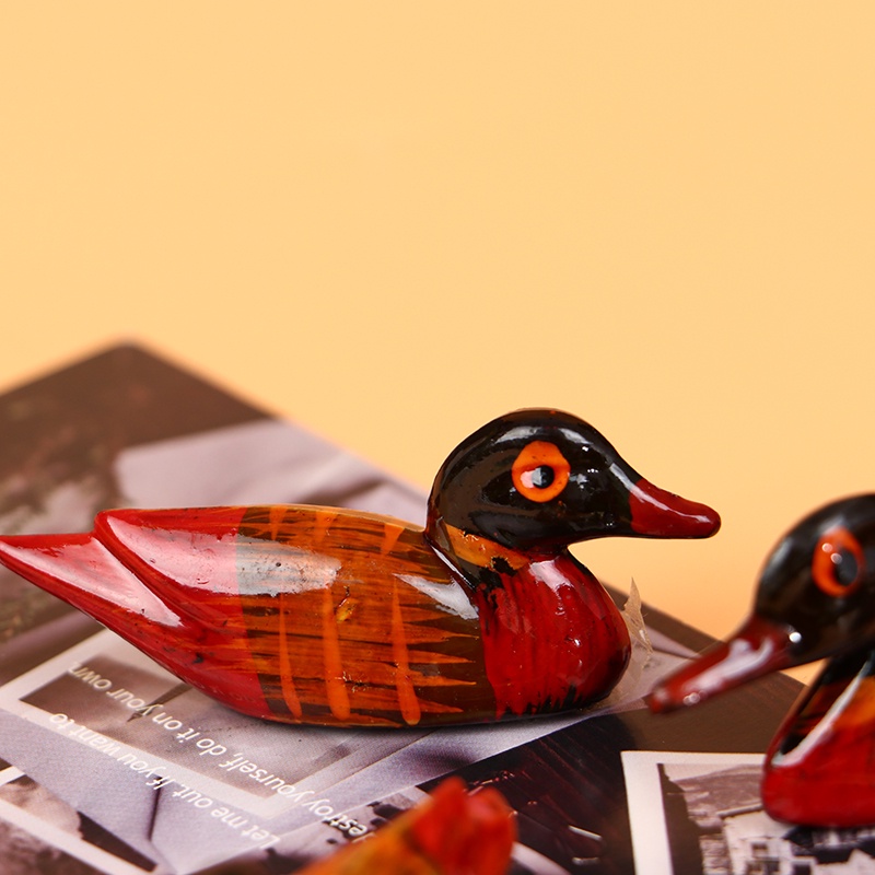 2pcs Holder Sumpit Bentuk Bebek Mandarin Bahan Resin Gaya Vintage Untuk Dekorasi Rumah