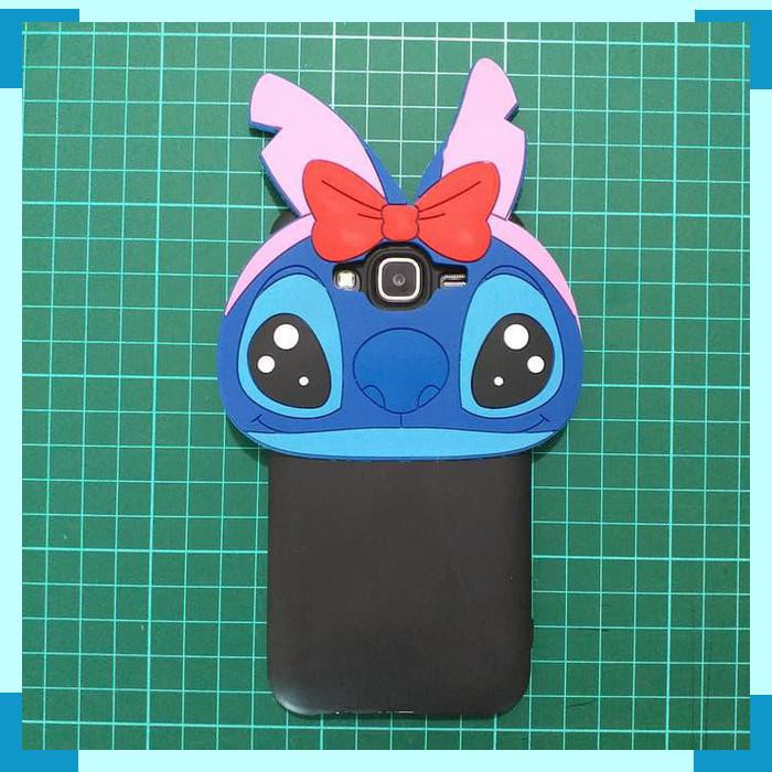 Case Samsung Grand Duos 3D Karakter 3D Softcase Kepala Stitch