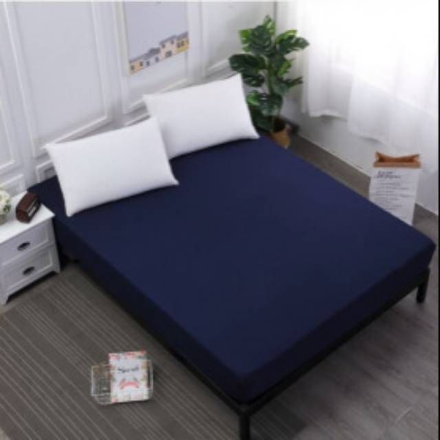 ZGZIZAO Sprei Selimut Kasur Bed Sheet Cover Waterproof 150x200x30CM - SLJF201 - Blue