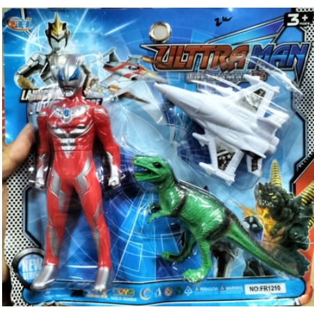 mainan Ultraman super Hero - Ultraman dinosaurus pesawat