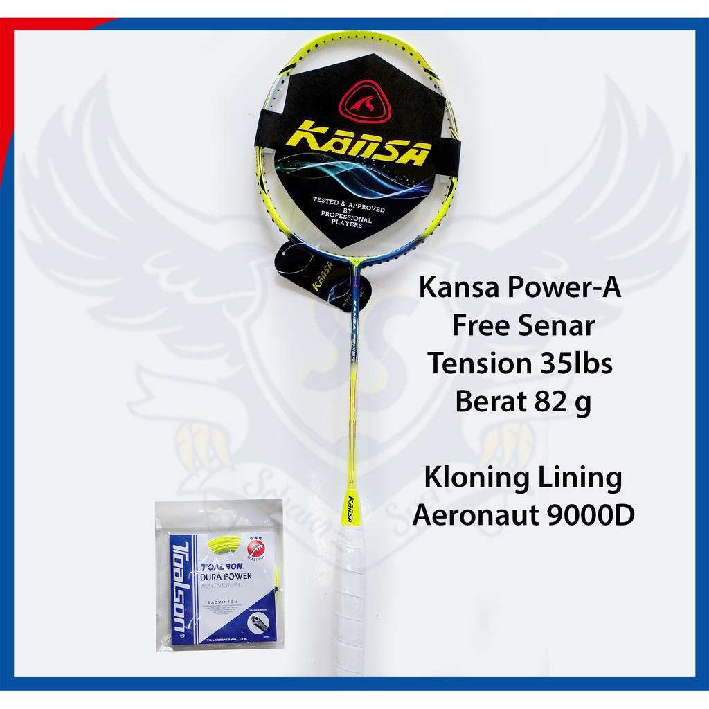 Raket Badminton Kansa Power-A 35Lbs - Cloning Aeronaut 9000D