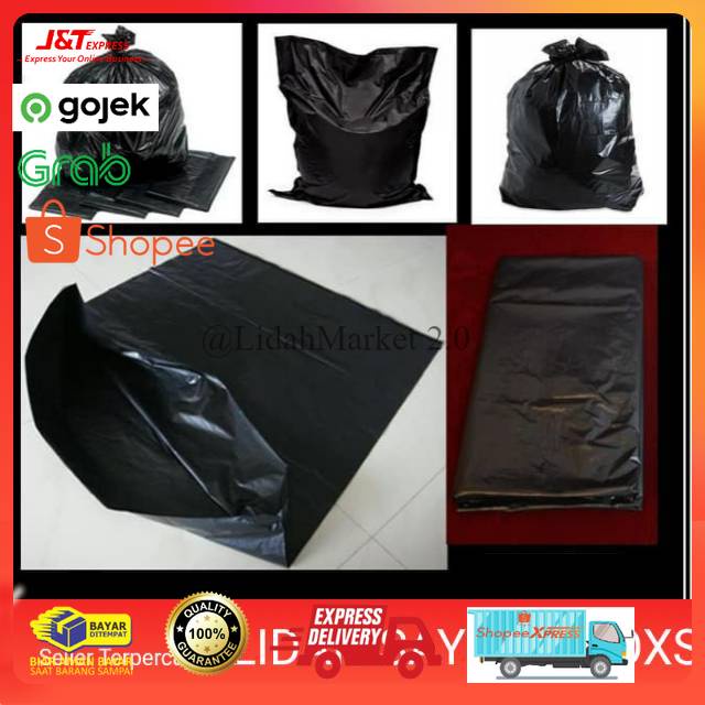 Jual Kresek Hitam Trash Bag Ukuran 60 X 100 Kresek Sampah Besar Trashbag Kantong Sampah Kresek 2029