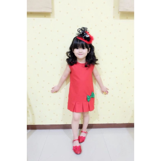 JESSICA DRESS NATAL ANAK DAN DEWASA DRESS NATAL MURAH BAJU NATAL