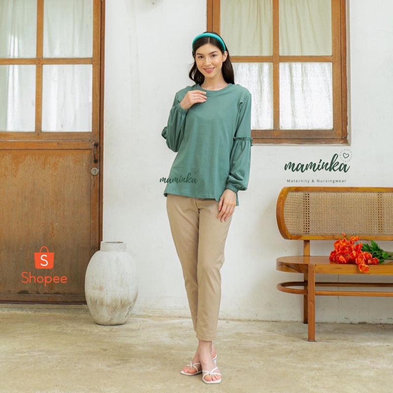 ERIN BLOUSE BUSUI FRIENDLY BY MAMINKA