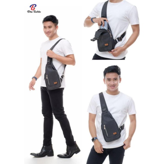 WAISTBAG KEENAN BY BIRU TSABITA / waistbag cowok terbaru