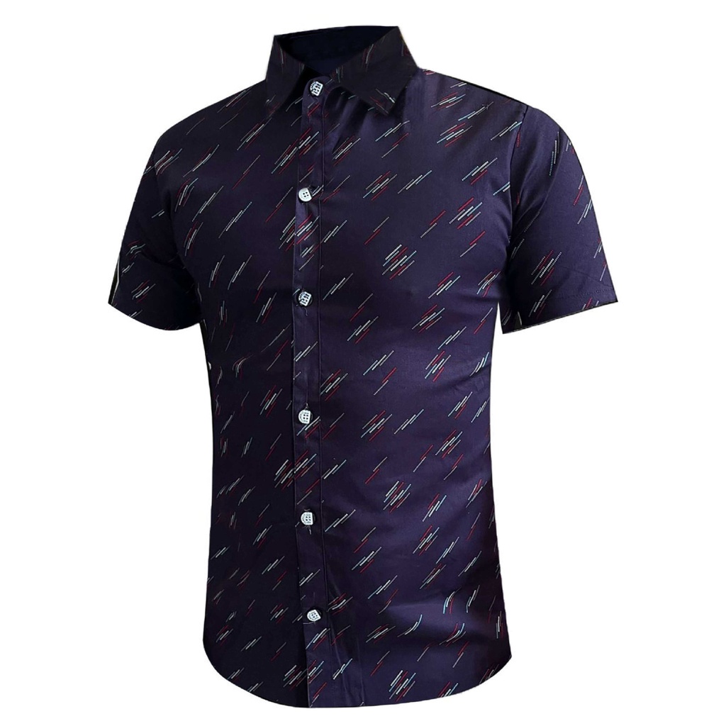 LARIS//COD//KEMEJA BROMLEY TANGAN PENDEK FASHION PRIA CASUAL//REAL PIC GQ