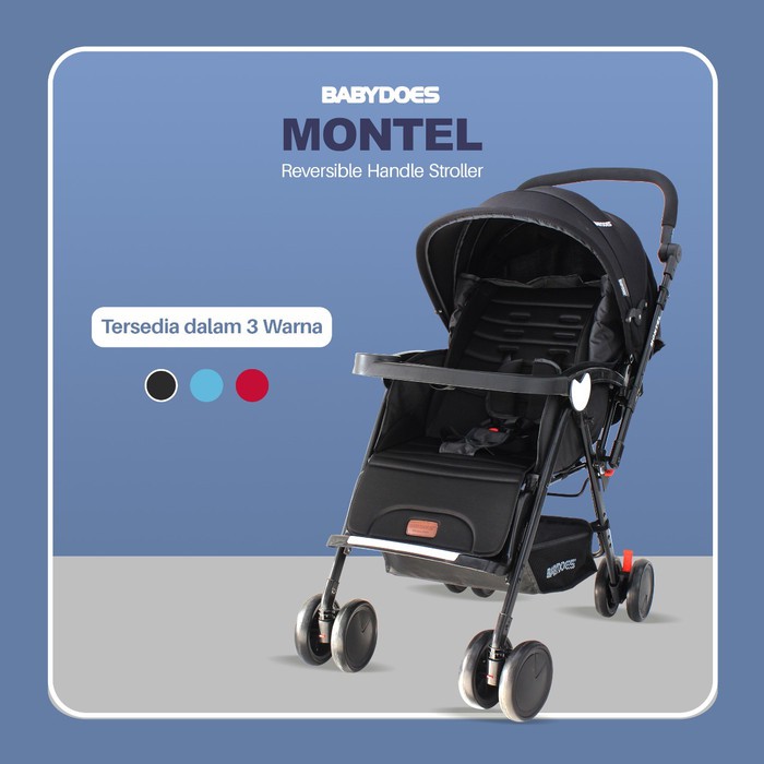 Makassar ! Stroller / Kereta Dorong Babydoes MONTEL Reversible