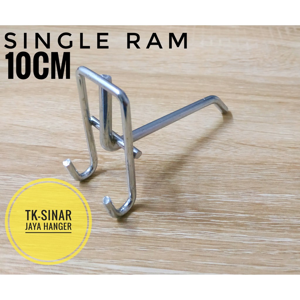 Single Ram 10Cm. Bahan dari besi stainles steel anti karat