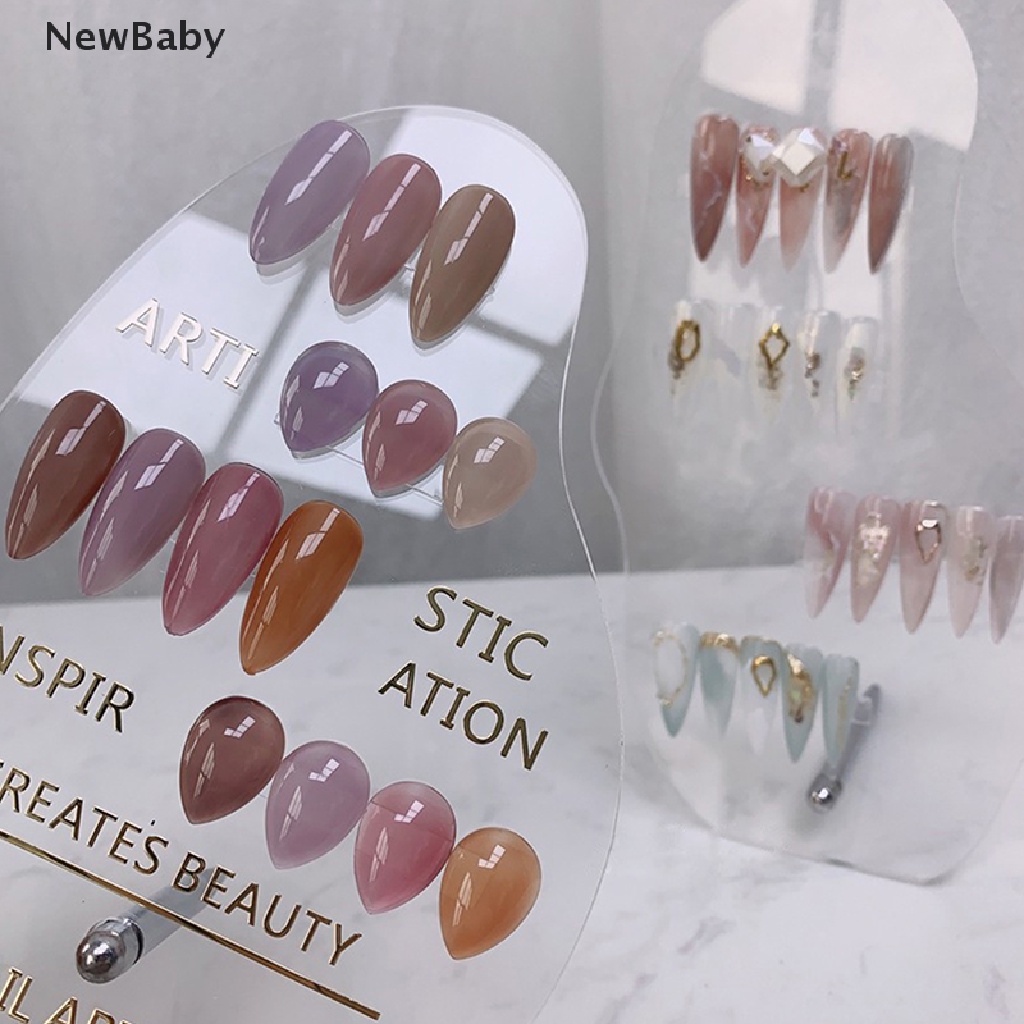 Rak Display Kuku Palsu Bahan Akrilik Untuk Nail Art