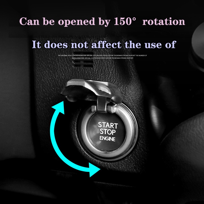 Iron Man Car Interior Engine Ignition start Stop Button Cover Pelindung Stiker Hias Aksesoris Interior Mobil Untuk Skoda Octavia Keluoke Stiker Dekorasi start Sekali Klik