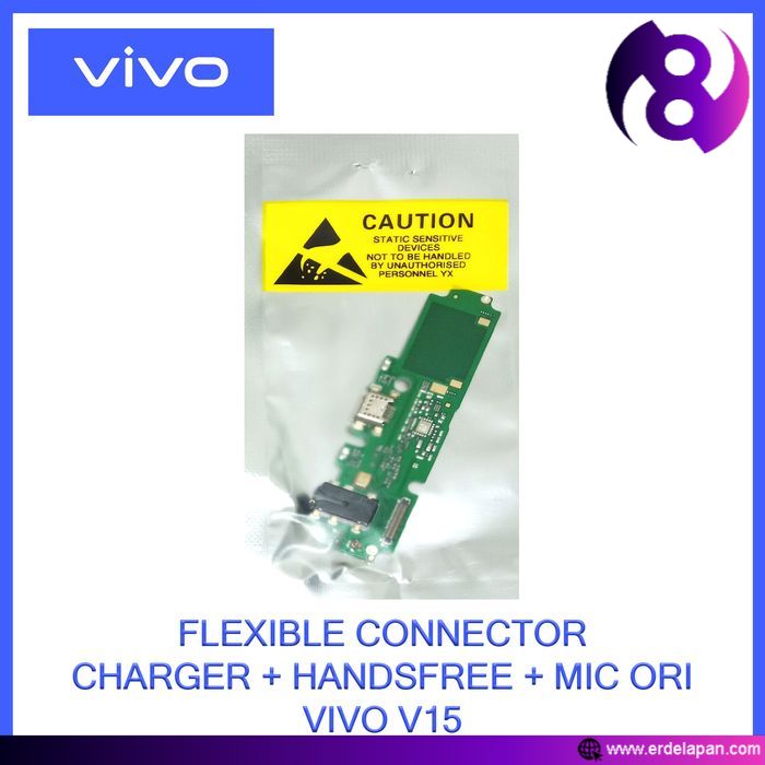 FLEXIBLE CONNECTOR CHARGER + HANDSFREE + MIC ORI (VIVO 15)