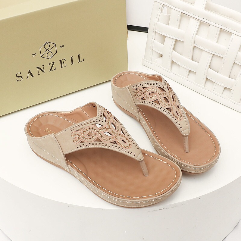 SG0108 syafniegalery Sanzeil Wday Sandal wedges wanita