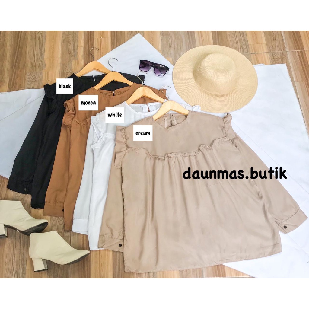 1KG MUAT 5PCS | MEGAN BLOUSE RAYON VISCOSE HITS PREMIUM OOTD SELEBGRAM FASHION GROSIR MURAH WANITA