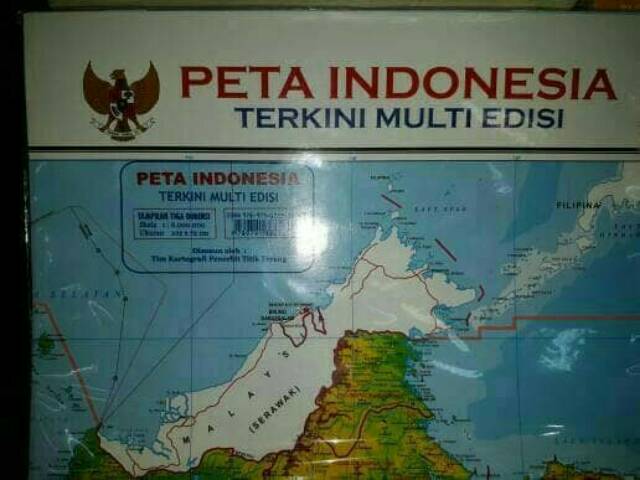 PETA INDONESIA LIPAT TERKINI MULTI EDISI-1