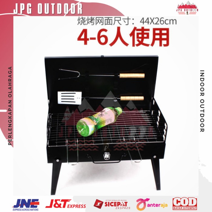 Alat Panggang Arang BBQ Barbeque Outdoor Grill Stove Camping Portable