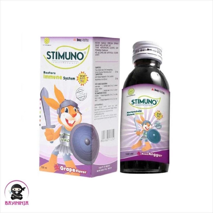 

STIMUNO Syrup Grape Anggur 100 ml T-Ninjabayi 01