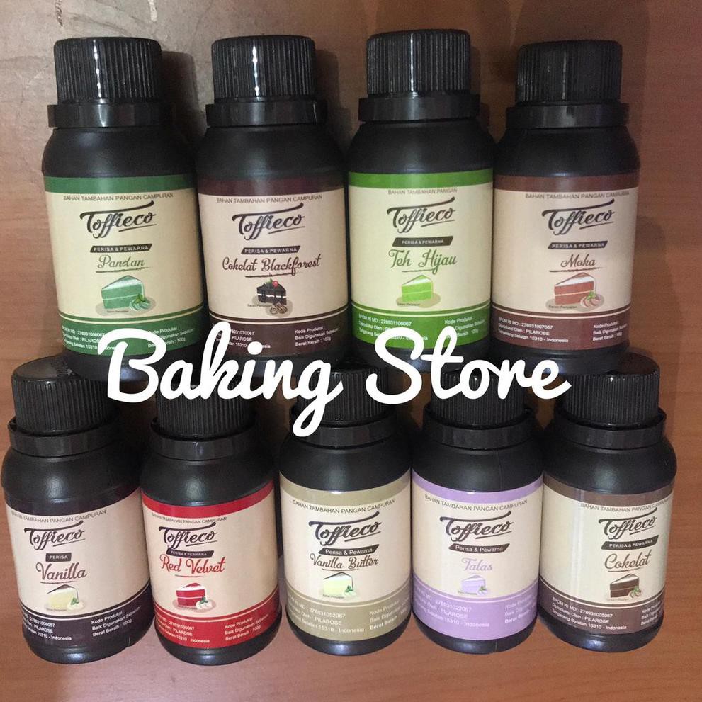 

L4angsung Kir1m,,Toffieco Pasta Rhum Bakar / Zero Bakar / Black Forest / Semprot / dll 100gr |siap K