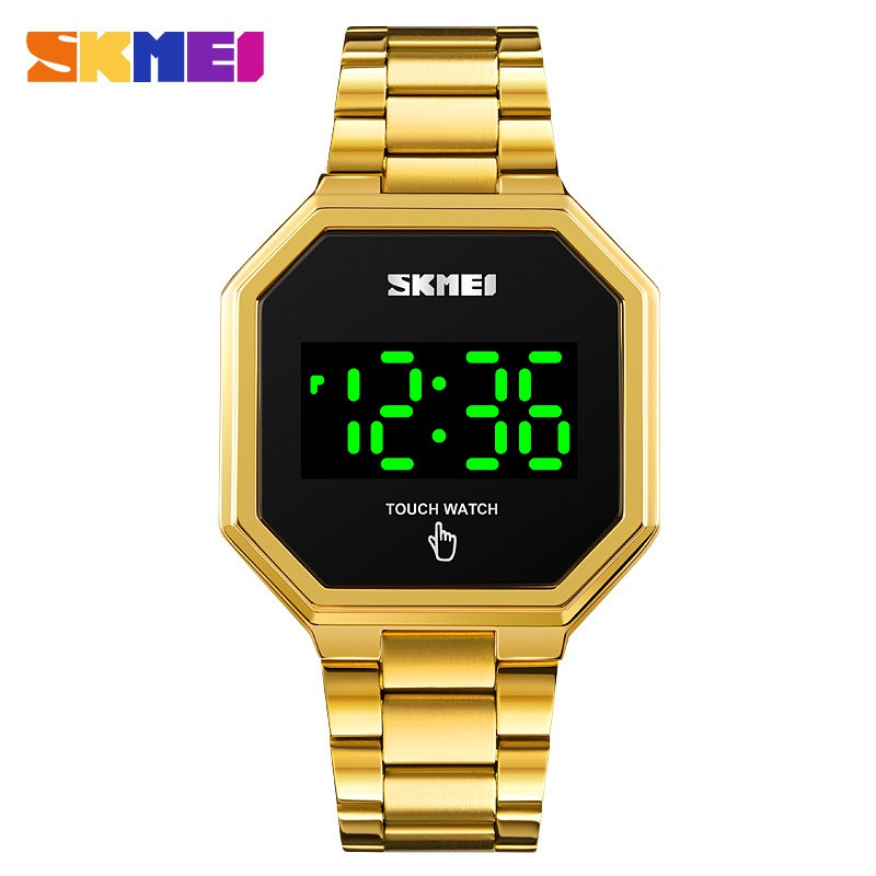 SKMEI 1696 Jam Tangan Pria Digital Layar Sentuh Tali Stainless WATCHKITE WKOS