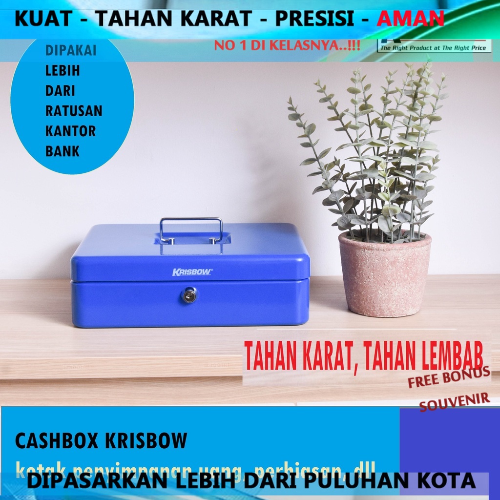COD BRANKAS PORTABEL KRISBOW Box penyimpan Kotak Uang Kasir Brankas Brankas CashBOX