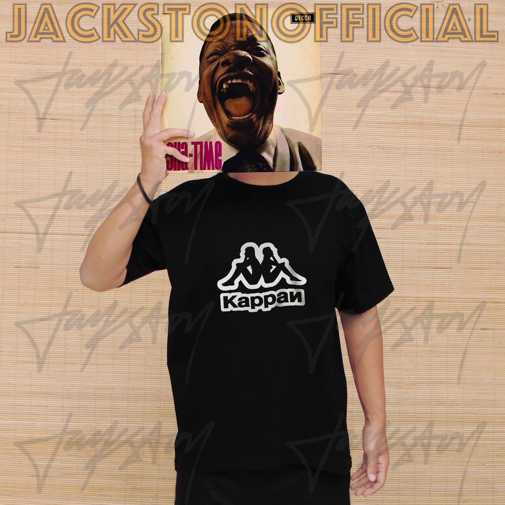 TANYA STOCK DAHULU .Kappa Kaos Brand Cowok Jackston Baju Plesetan Sport Skate Lucu Jokes Receh