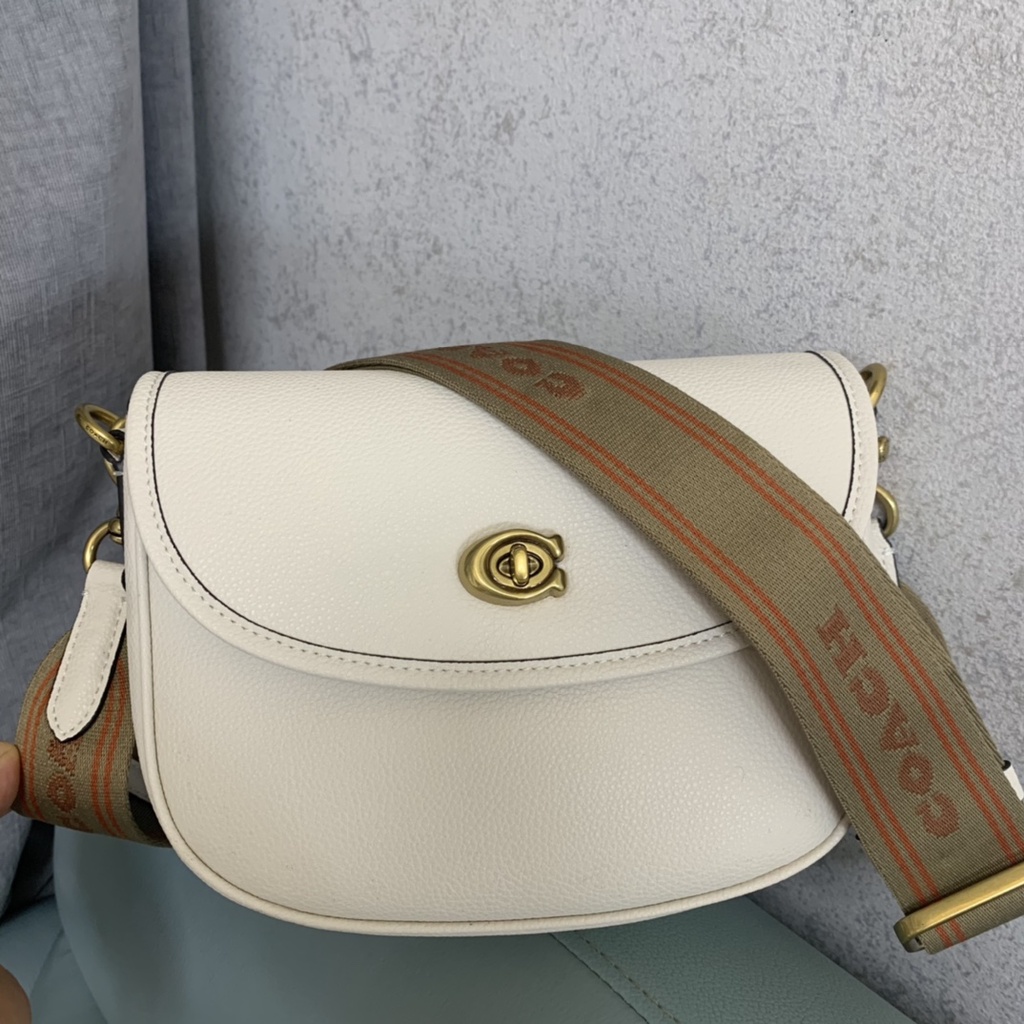 [Instant/Same Day]CA093 CA094 coach women Willow Saddle Bag Women Crossbody Sling Handbag 093 094   mab