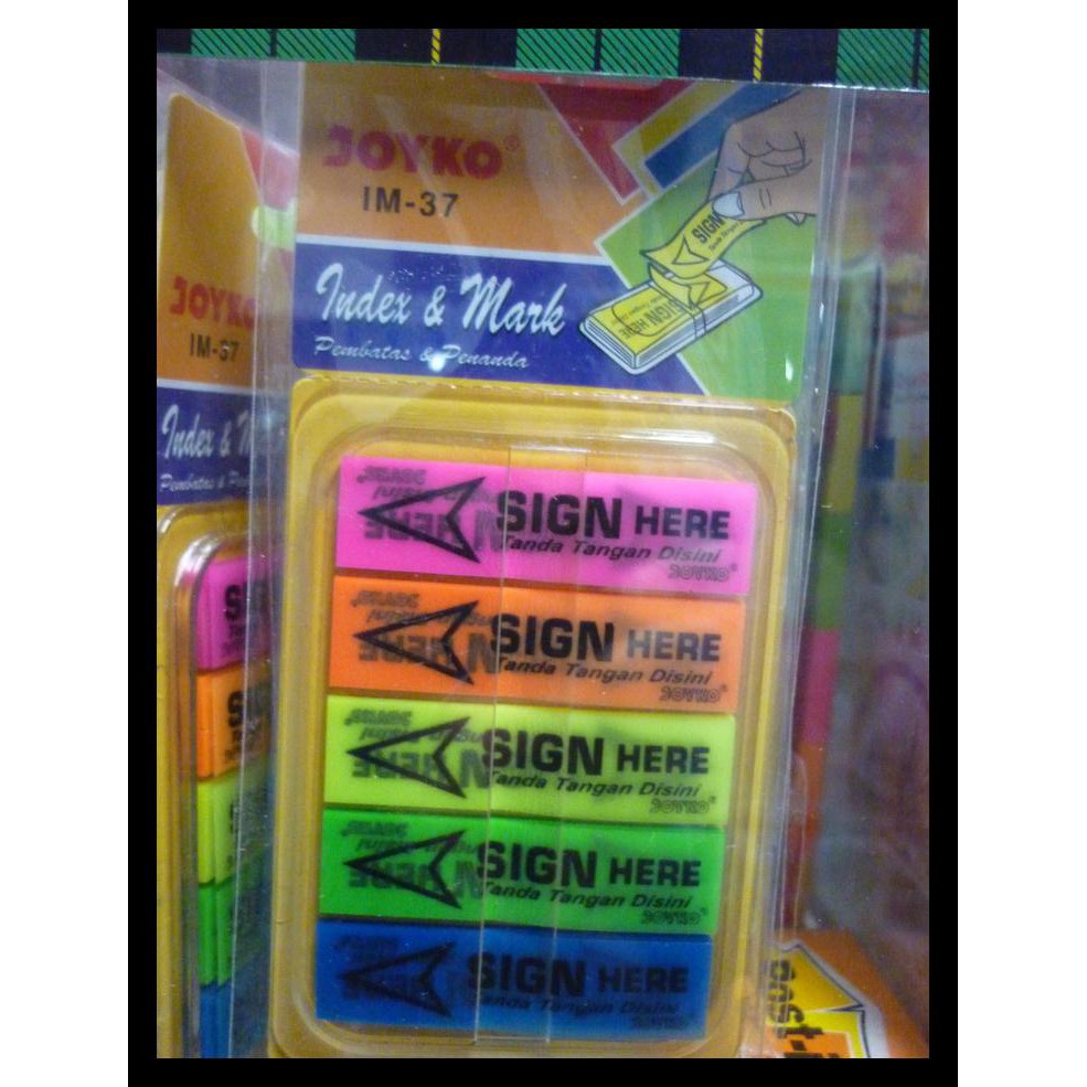 

Post It Sign Here Joyko Warna Im-37 Terpercaya