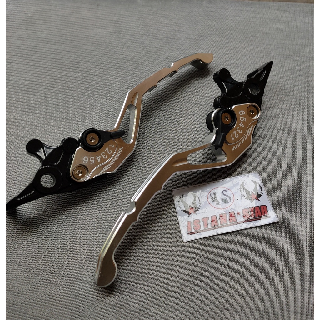 Handle Rem Nmax Handle Model Stelan Jarum Sisik Yamaha Nmax Old &amp; Nmax New plus grip ring CNC