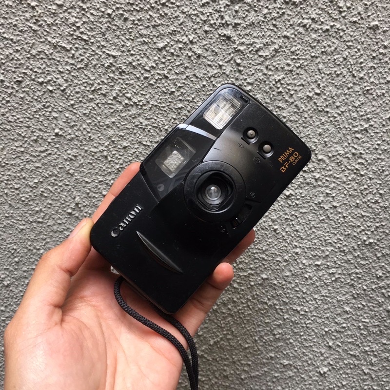 Kamera analog 35mm CANON PRIMA BF-80 date bonus baterai + stiker