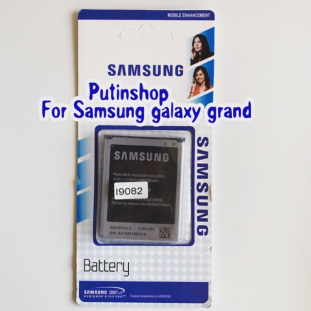 (P) Baterai batre battery Original Samsung i9082 / GT-I9082 Galaxy Grand 1 / I9060 / i9060 / Galaxy Grand Neo / EB-535163LU.