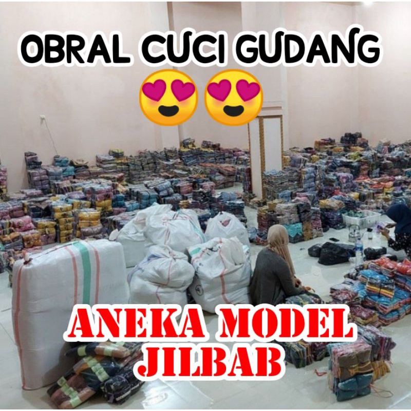 obral cuci gudang aneka jilbab murah jilbab instan jilbab anak bergo dll