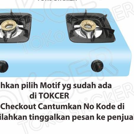 ✧ Stiker Kompor 2 Tungku JUMBO ❆