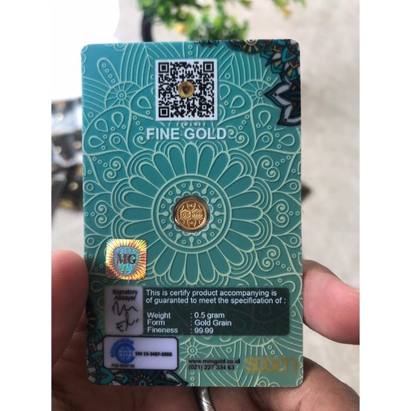 MiniGold Murah 0,5gr , 1gr dan 1,5gr Mini Gold 24karat Original-2