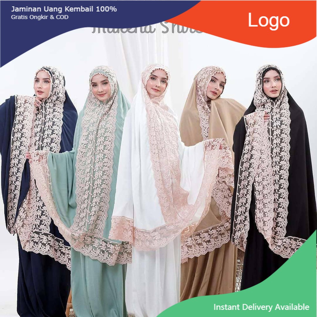 Mukena Shireen Ori renda import premium Mukena Pasteleena Siti Khadijah mukena dewasa terbaru 2020