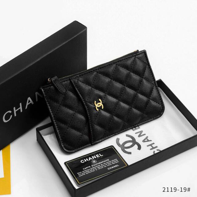 Hoh CHANEL BEST SELLER WALLET CAVIAR GOLD