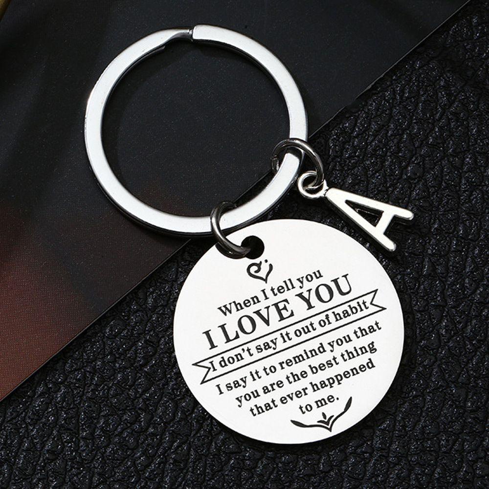 R-flower Key Chain Couple Gift Hadiah Cincin Kunci Romantis Untuk Hadiah Pacar Hadiah Hari Valentine Don't Say It Out of Habit