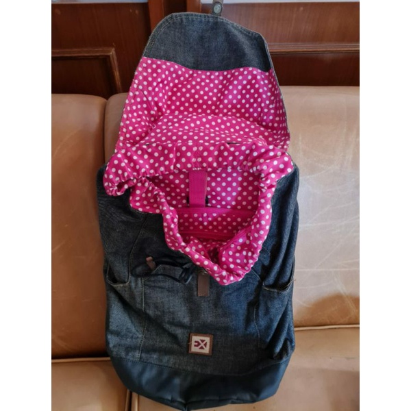 Tas Jeans Ransel Wanita Serut