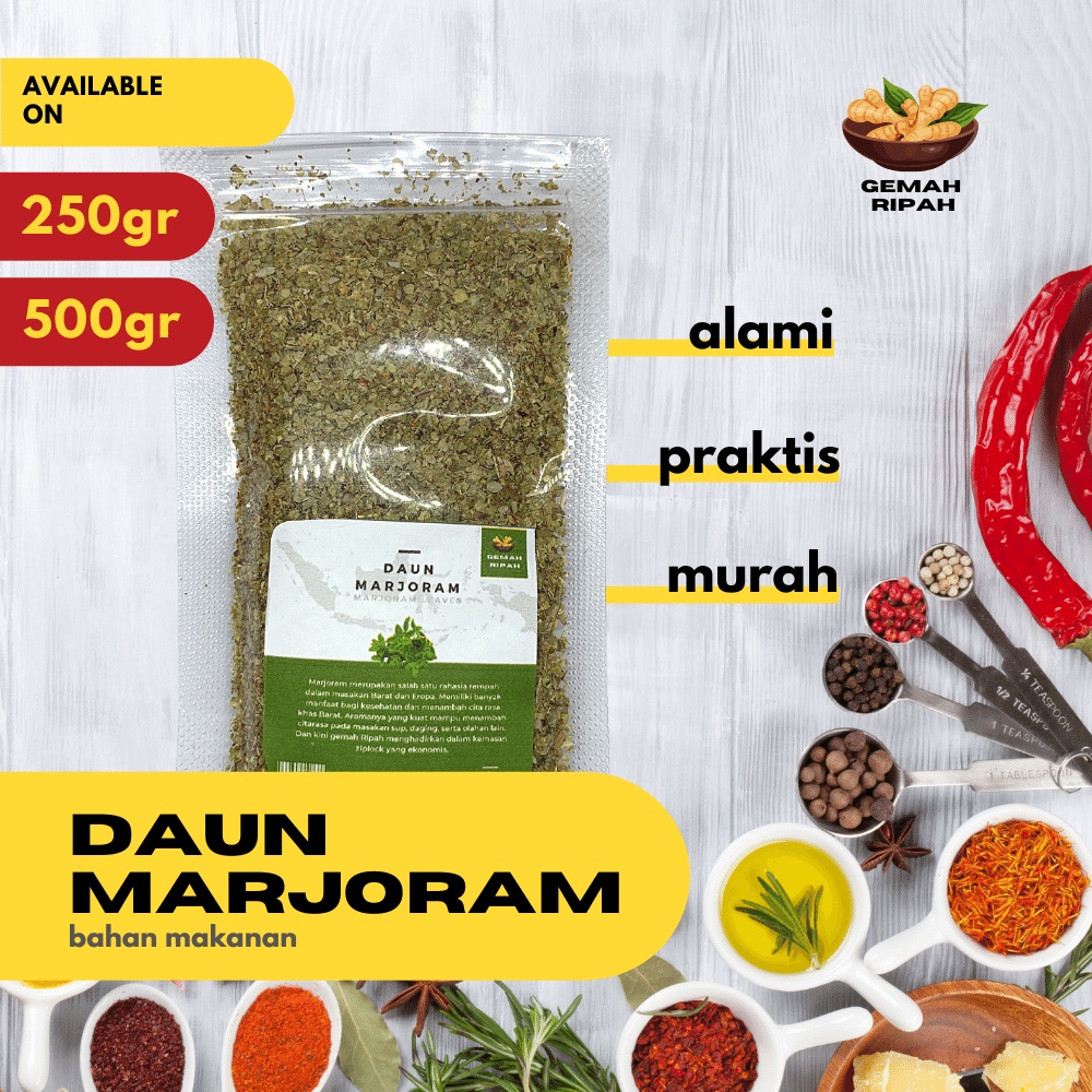 

Daun Marjoram Bubuk250gram 500gram 1kgMarjoram Italian Seasoning Oregano Kering Basil Kering Thymes Kering Parsley Kering Salad DressingFlakes Diet Detox Makanan Diet Now Essential Oil Pelancar Haid Bumbu Panggang Pasta Sauce Bahan Masak Tabur Instan