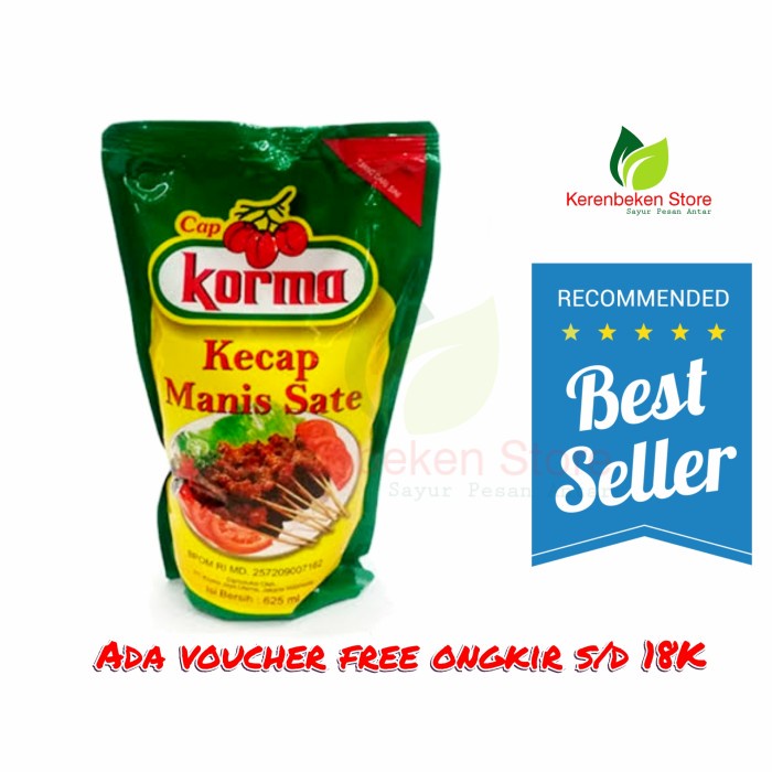 

kecap manis sate cap korma 625ml