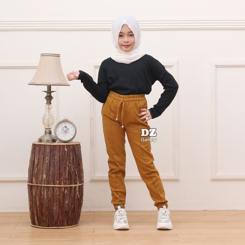 Celana baggy pant anak perempuan premium bahan twil combet