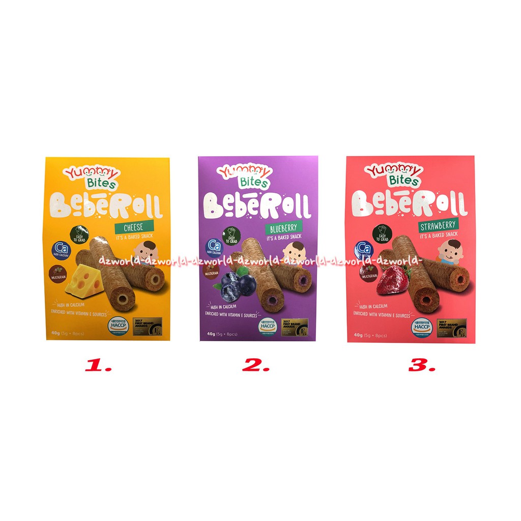 Yummy Bites Beberol Blueberry Baked Snack Baby Cemilan Bayi 40gr Beberoll Biskuit Bayi