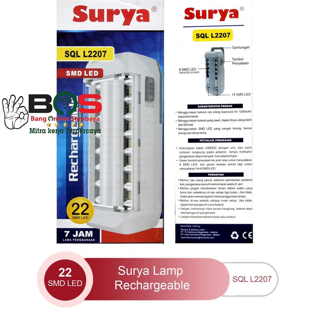 Lampu Emergency Surya SQL L 2207 SQL L2207 Emergency Lamp Lampu Darurat