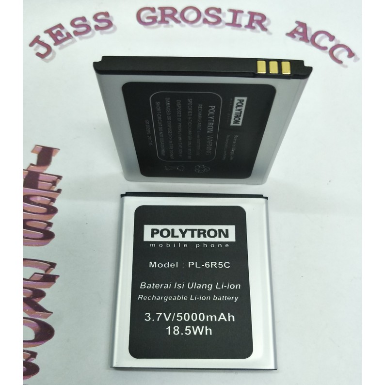 Baterai Battery Polytron PL-6R5C / Zap 5 / 4G450 / 4G 450 - Hitam