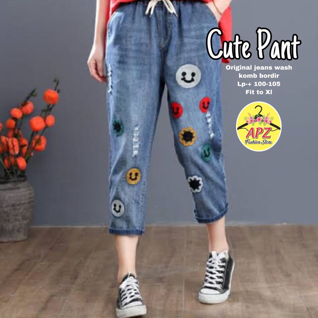 LOCANA PANTS (CELANA JEANS WANITA CASUAL/CELANA PANJANG WANITA CASUAL) N95